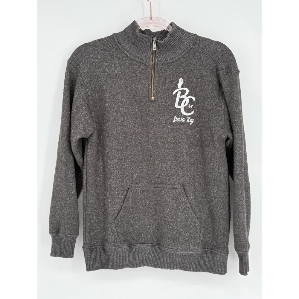 Trade‎ Heritage Apparel Womens Sz S BC 47 Siesta Key Pullover Sweatshirt Gray